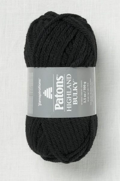 Patons Highland Bulky Black