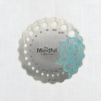 KnitPro (Knitter's Pride) Mindful Collection Sterling Silver Plated Needle Gauge