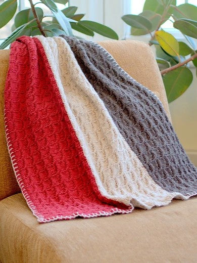 2693 Vertical Stripe Throw and Afghan by Plymouth Yarn Design Studio