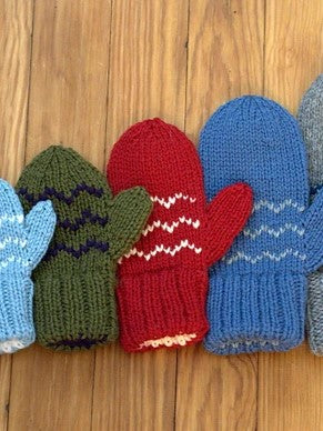 3103 Mittens for the Family by Plymouth Yarn Design Studio
