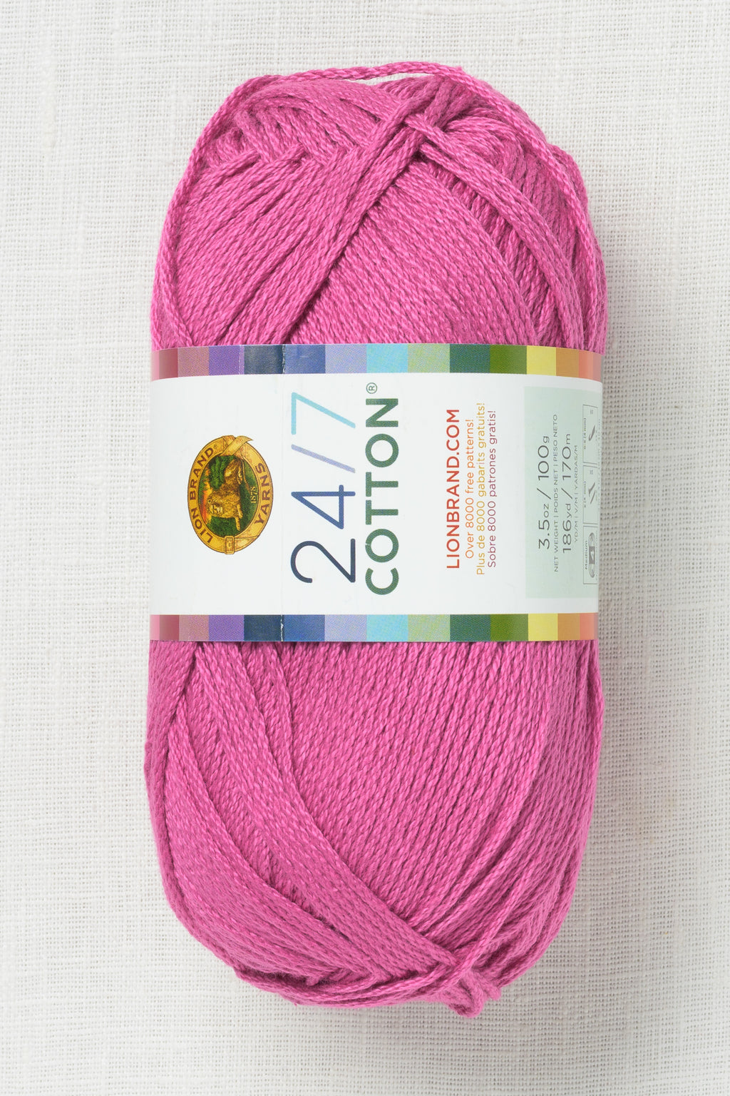 Lion Brand 24/7 Cotton 142G Rose