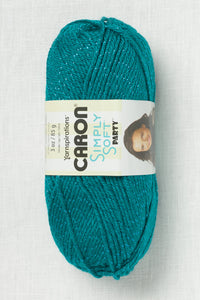 Caron Simply Soft Party Teal Sparkle