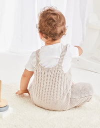 5485 Baby Pocket Dungarees by Sirdar