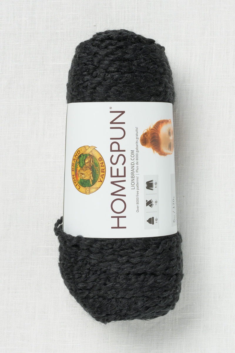 Lion Brand Homespun 373 Black