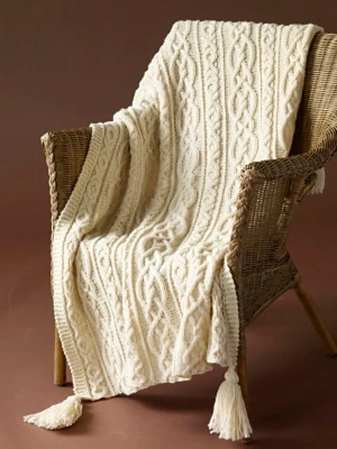Lover's Knot Afghan by Lion Brand Yarn