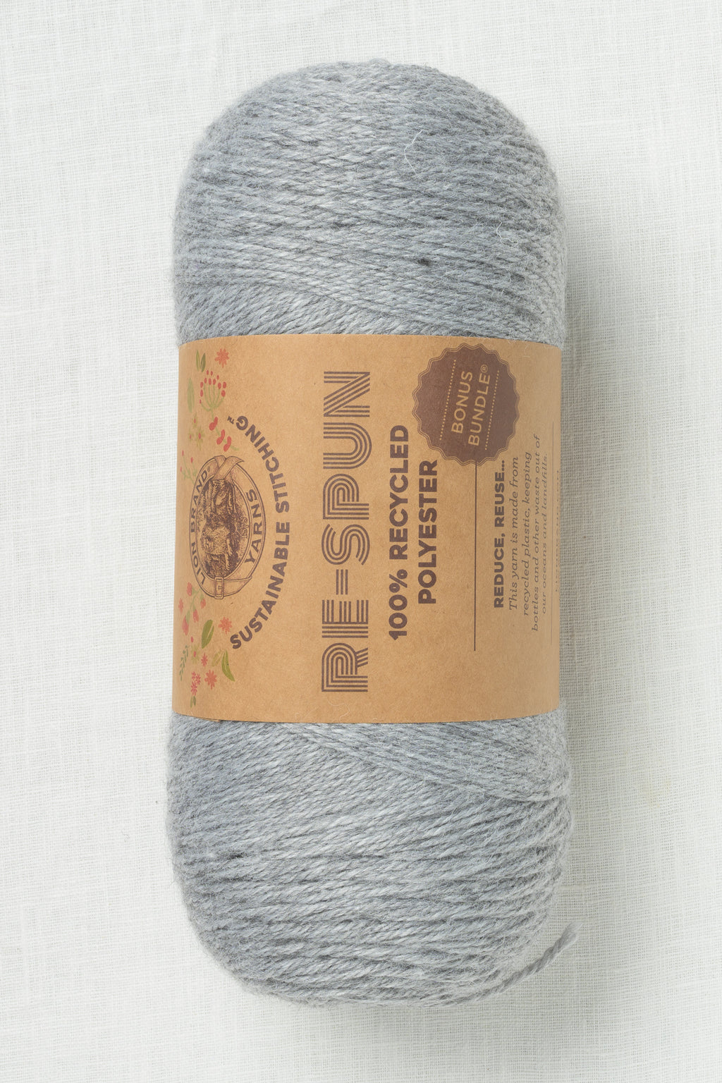 Lion Brand Re-Spun Bonus Bundle 149B Silver