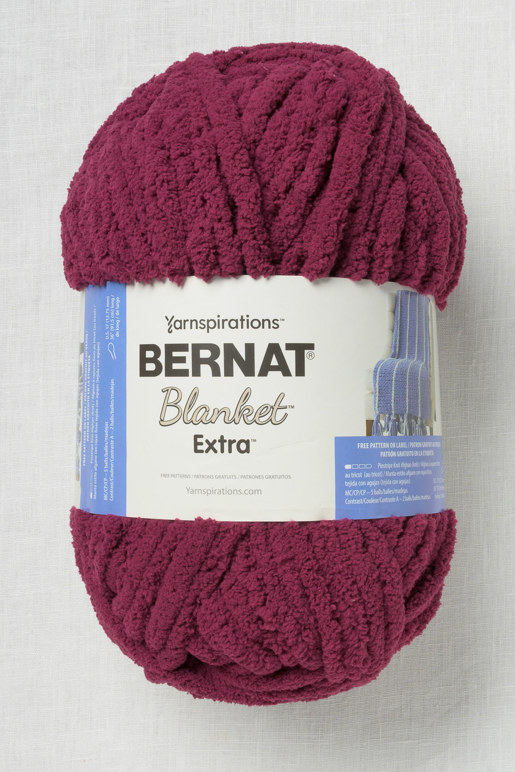 Bernat Blanket Extra Burgundy Plum