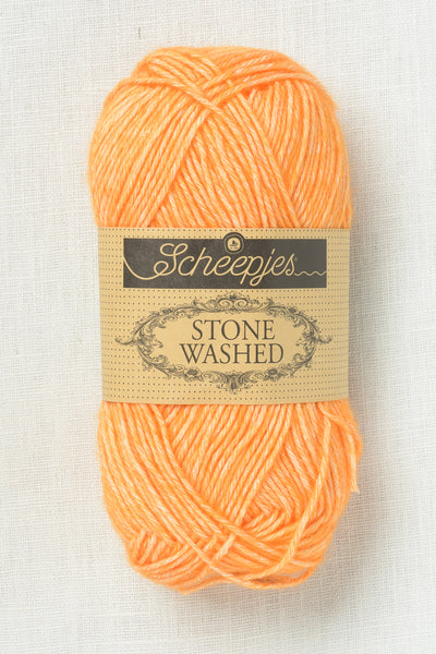 Scheepjes Stone Washed 842 Orange Calcite