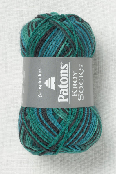 Patons Kroy Socks Turquoise Stripes