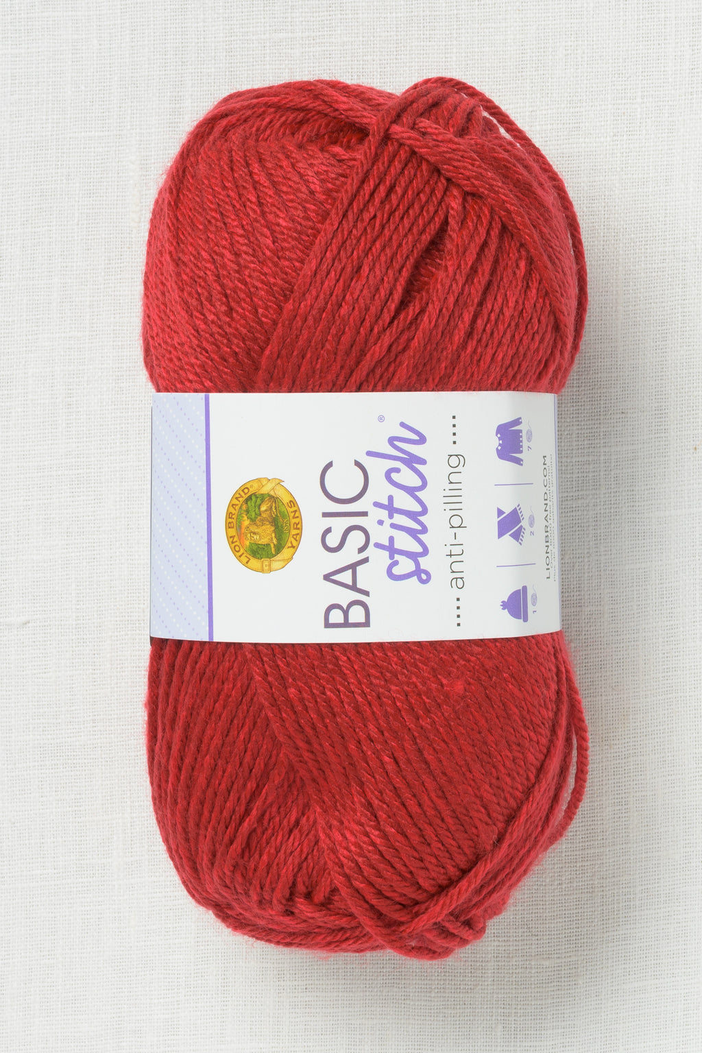 Lion Brand Basic Stitch Anti Pilling 400G Red Heather