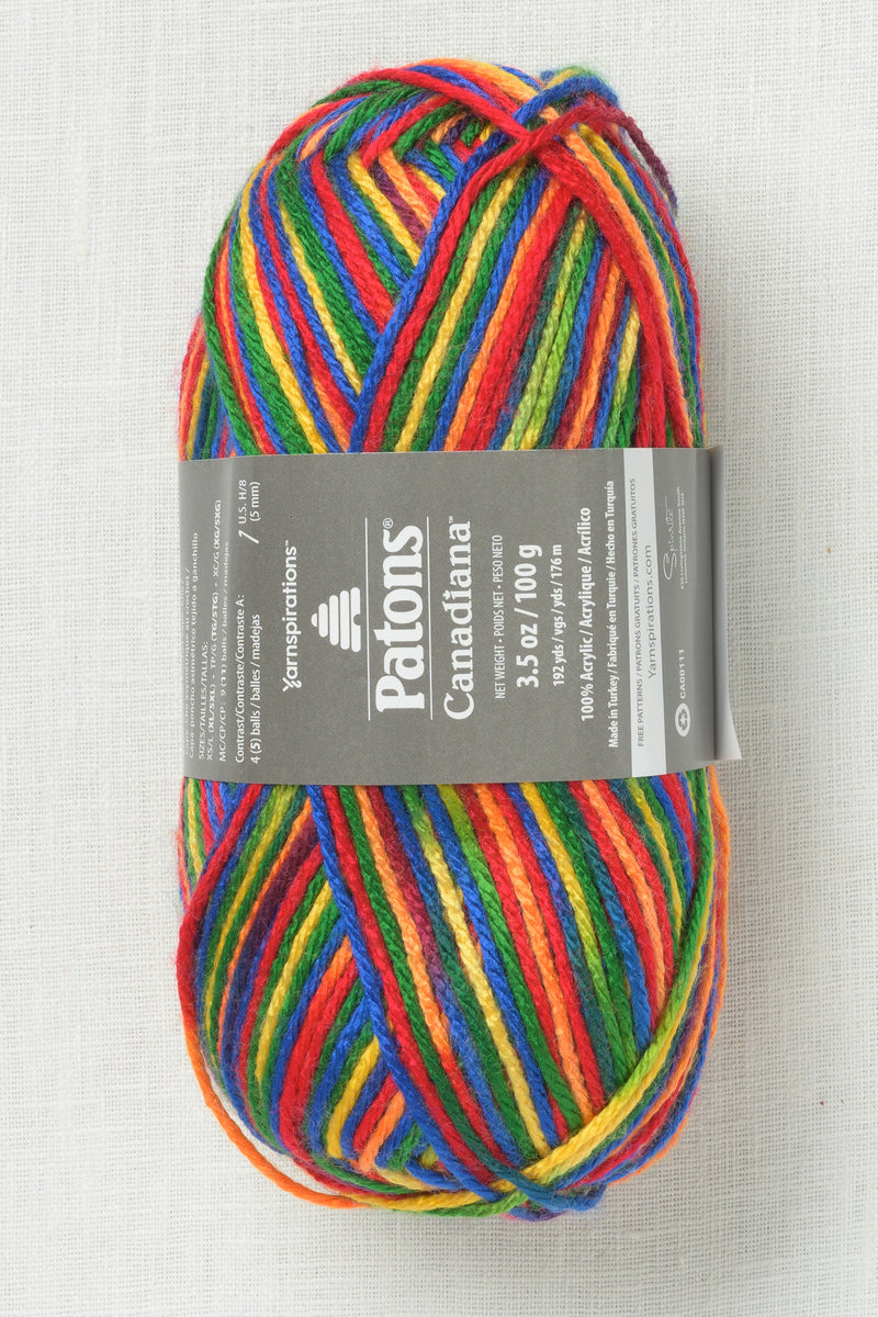 Patons Canadiana Rainbow Variegated