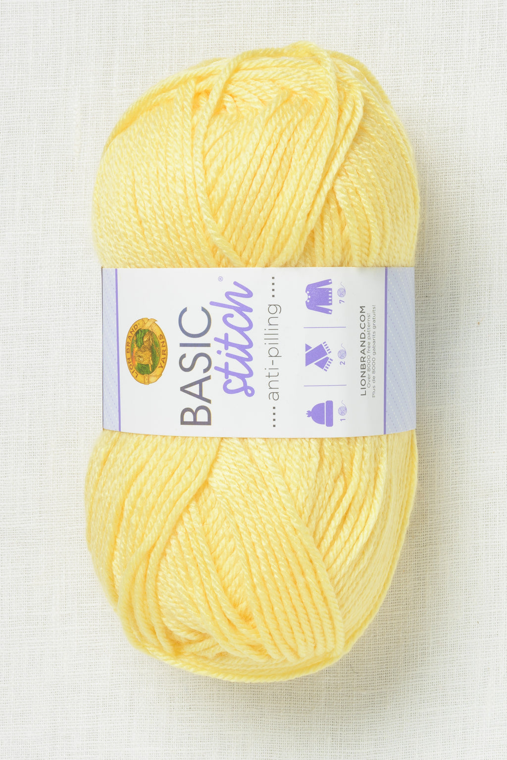 Lion Brand Basic Stitch Anti Pilling 157X Lemonade