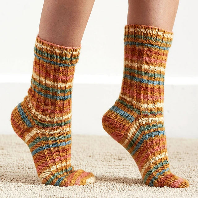 Slip Knit Socks by Yarnspirations Design Studio