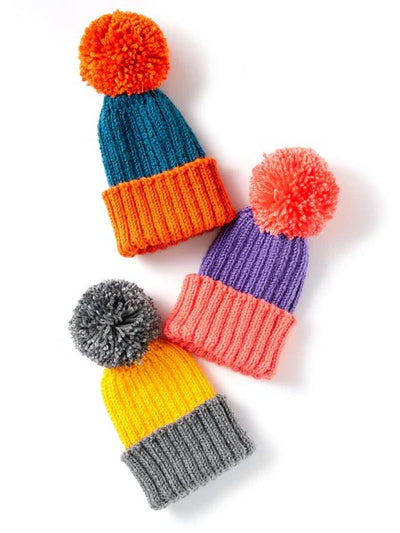 Color Dip Child's Hat by Yarnspirations Design Studio