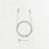 ChiaoGoo SWIV360 Silver Interchangeable Cable, Small (fits US 2-8 needles)