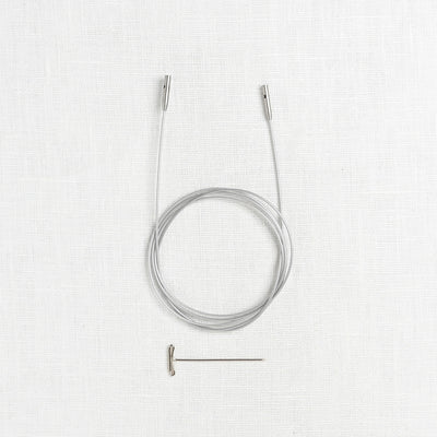 ChiaoGoo SWIV360 Silver Interchangeable Cable, Small (fits US 2-8 needles)