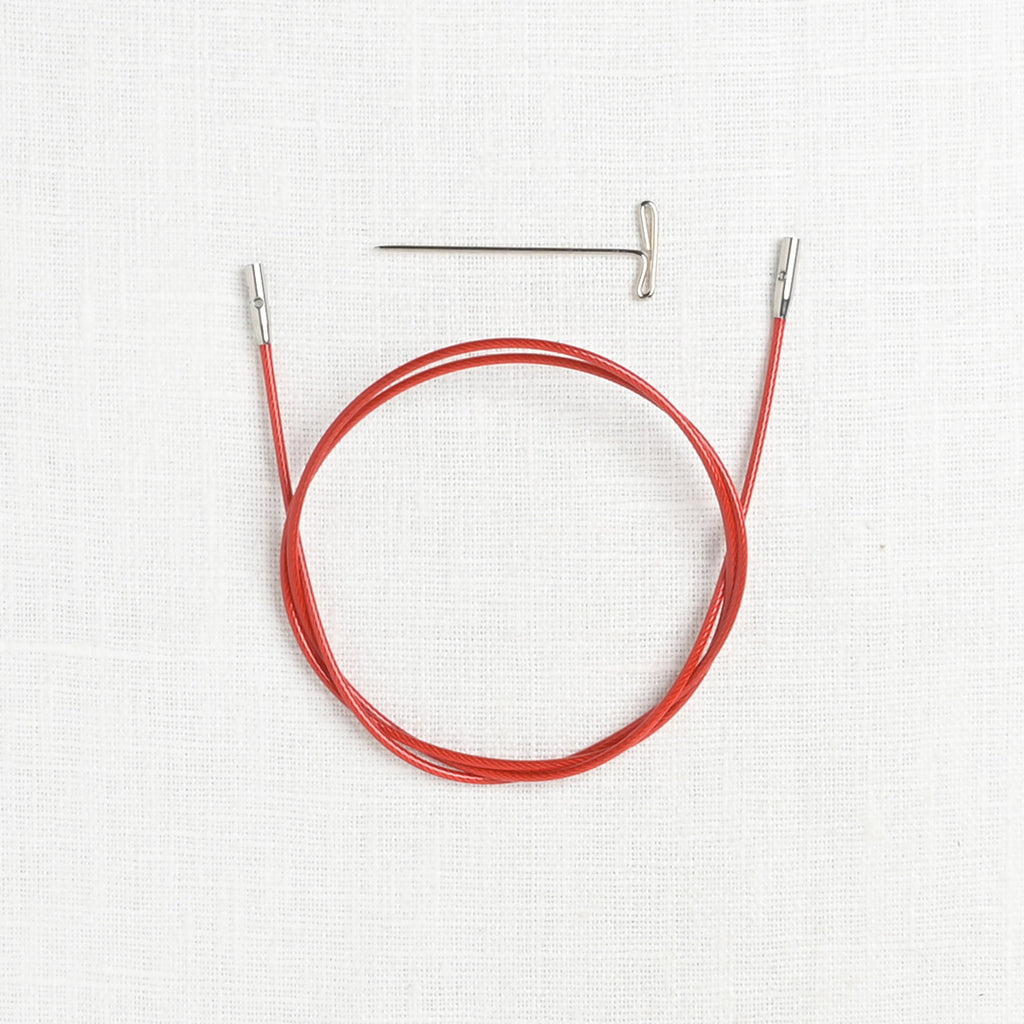 ChiaoGoo Twist Red Interchangeable Cable, Small (fits US 2-8 needles)