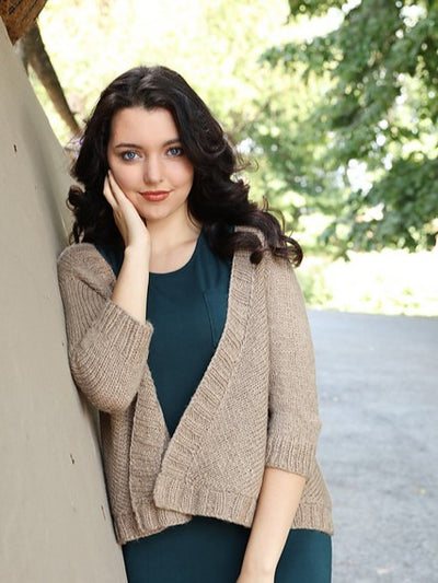 102 Open Front Cardigan by Plymouth Yarn Design Studio