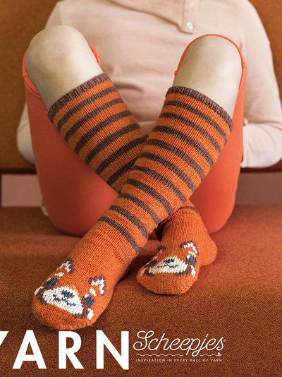 Red Panda Socks by Carmen Jorissen