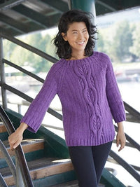 Oversized Cabled Raglan by Deborah Newton