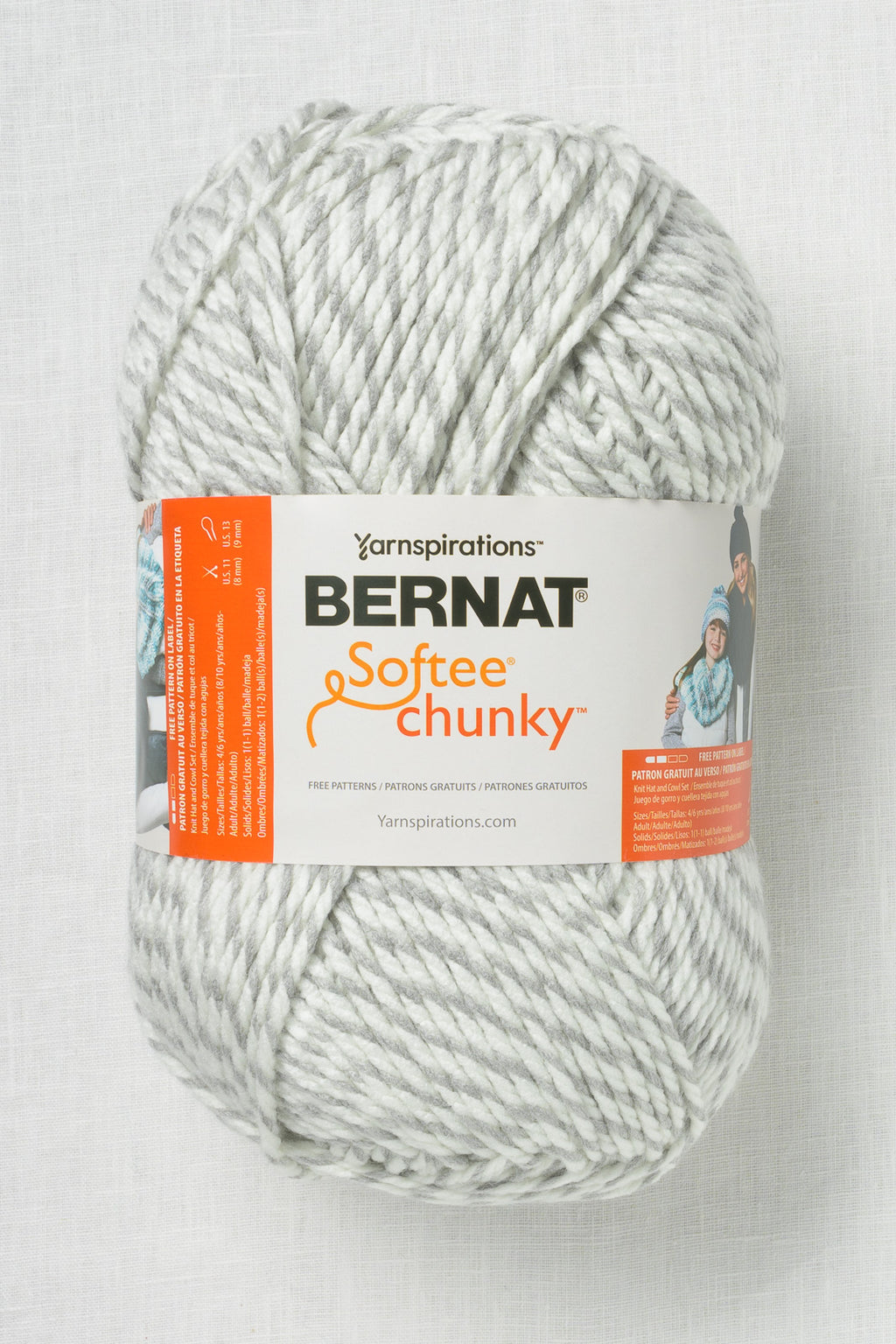 Bernat Softee Chunky 400g Gray Ragg