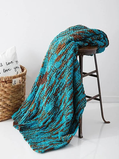 Big Basketweave Blanket by Bernat Design Studio