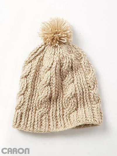Cable Twist Hat by Caron Design Team