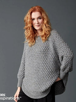 Great Curves Knit Poncho by Yarnspirations Design Studio