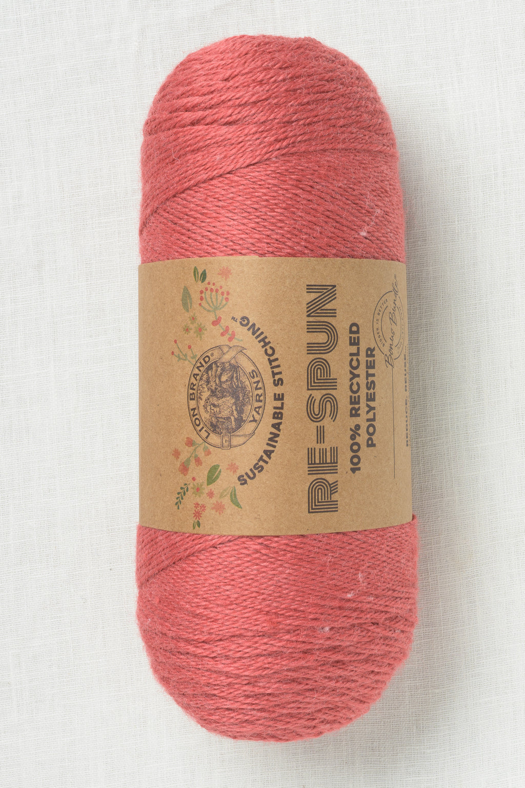 Lion Brand Re-Spun Bonus Bundle 138 Cranberry