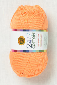 Lion Brand 24/7 Cotton 132EF Creamsicle