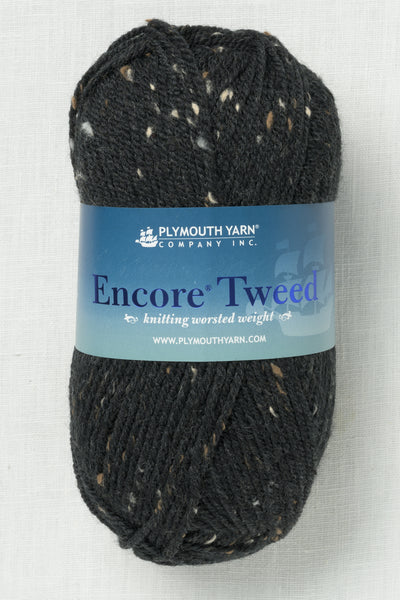 Plymouth Encore Worsted Tweed T217 Black