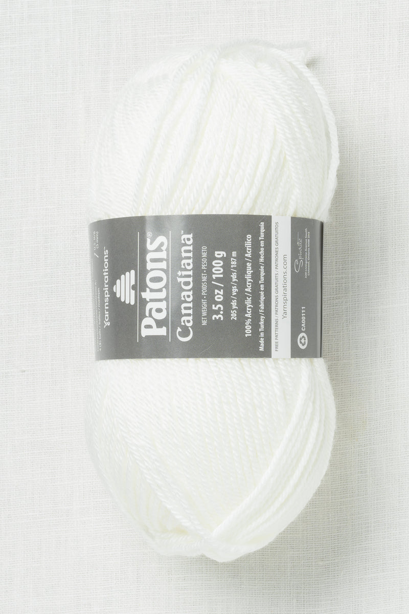 Patons Canadiana White