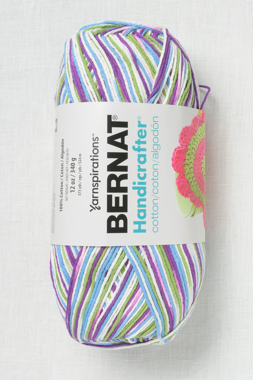 Bernat Handicrafter Cotton Prints and Ombres 340g Fruit Punch