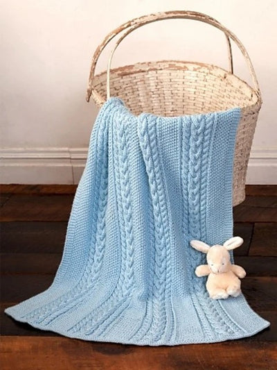 Little Boy Blue Baby Blanket by Marlaine DesChamps