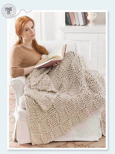 Three Strand Afghan by Lion Brand Yarn