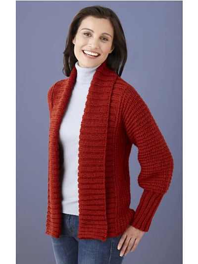 Drapey Cardigan by Lion Brand Yarn