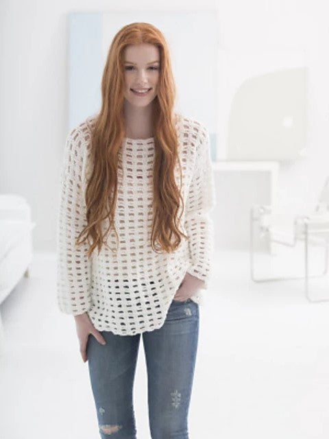 Easy Mesh Pullover by Teresa Chorzepa