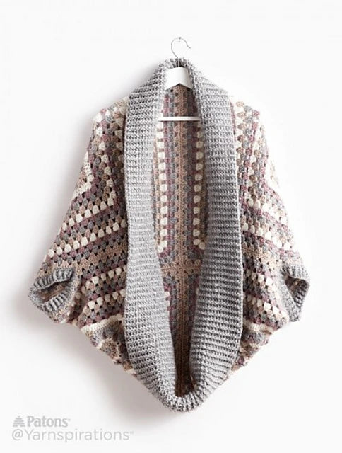 Coziest Crochet Cardigan by Yarnspirations Design Studio