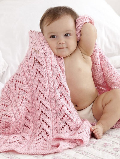 Little Girl Pink Baby Blanket by Marlaine DesChamps