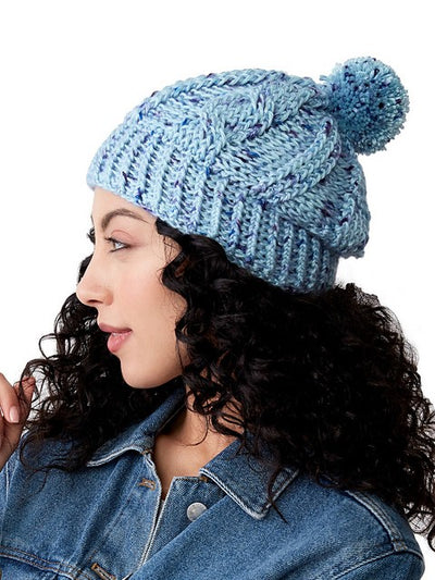 Cabled Hat by Yarnspirations Design Studio