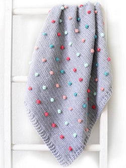 Colorful Polka Dots Baby Blanket by Hannah Brown McKay