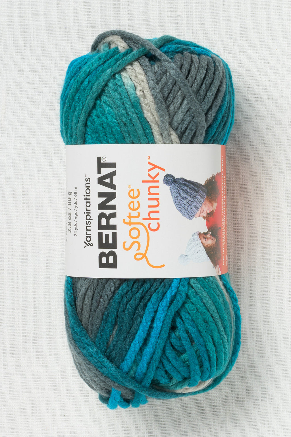 Bernat Softee Chunky 80g Deep Waters Ombre