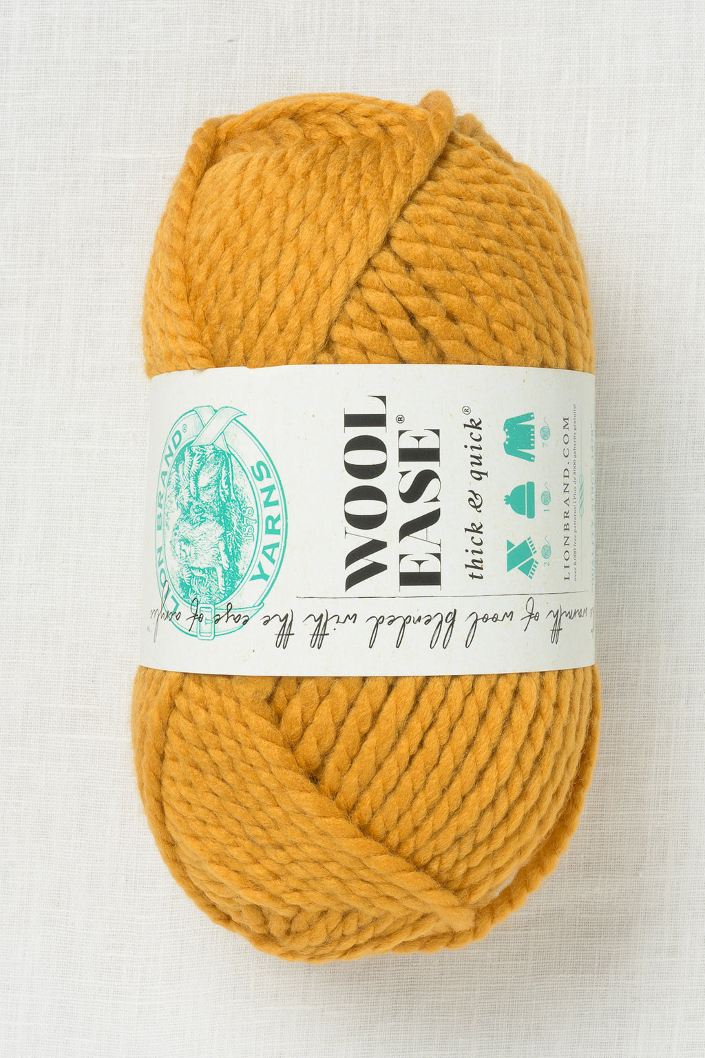 Lion Brand Wool Ease Thick & Quick 158I Mustard (170g)