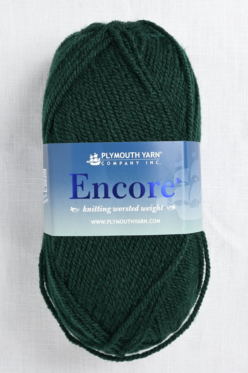 Plymouth Encore Worsted 204 Forest Green