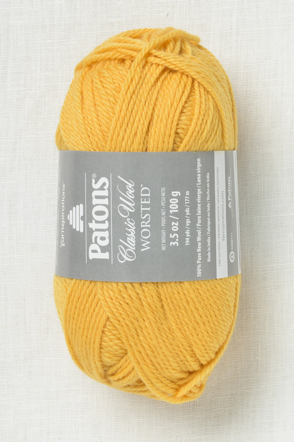 Patons Classic Wool Worsted Sunshine
