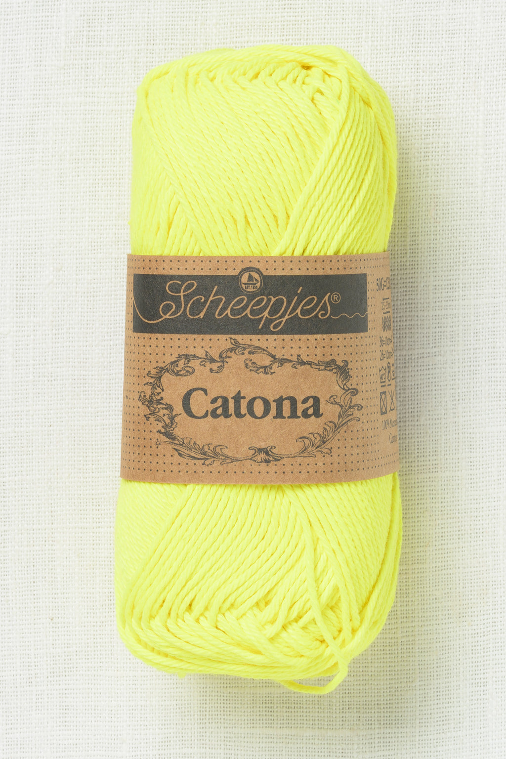 Scheepjes Catona 50g 601 Neon Yellow