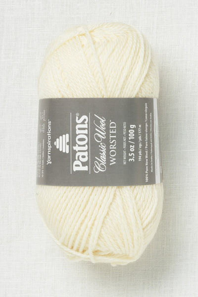 Patons Classic Wool Worsted Winter White