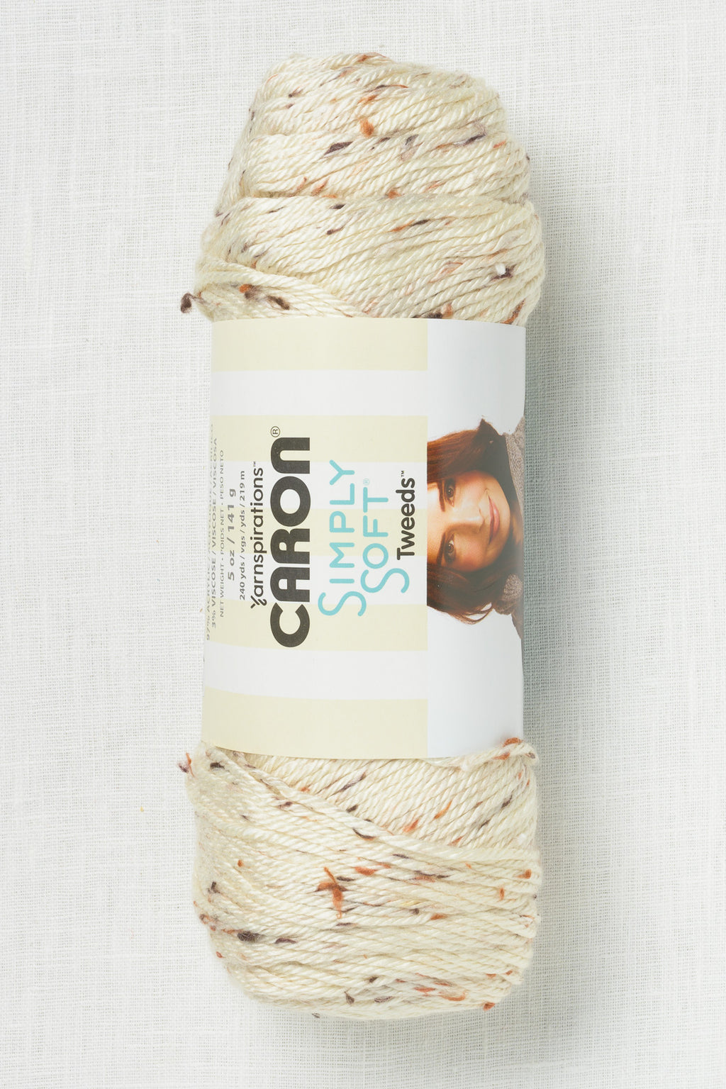 Caron Simply Soft Tweeds & Heathers Off White