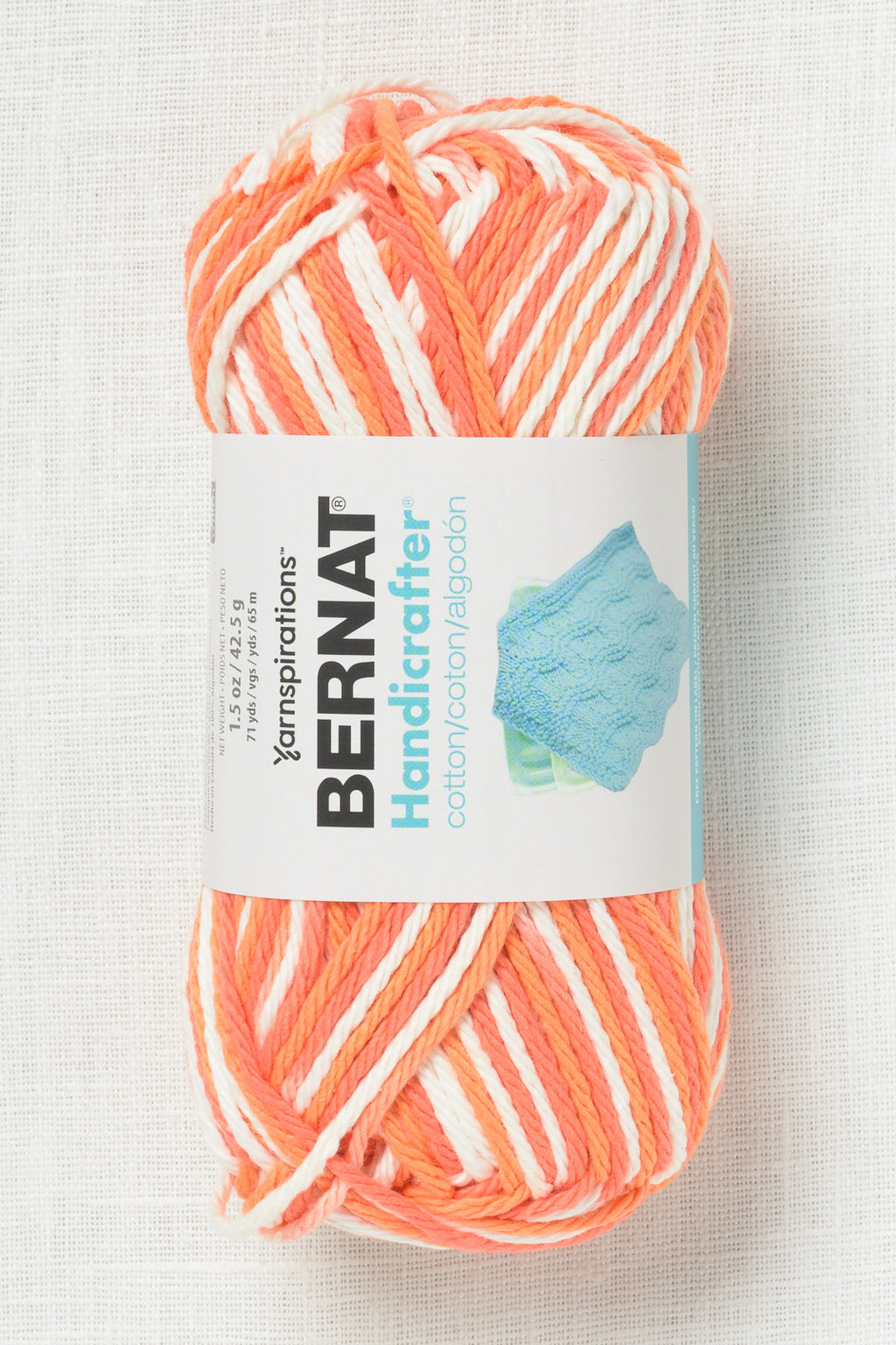 Bernat Handicrafter Cotton Prints and Ombres 42g Poppy
