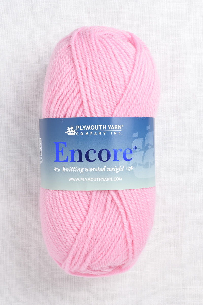 Plymouth Encore Worsted 449 Pink